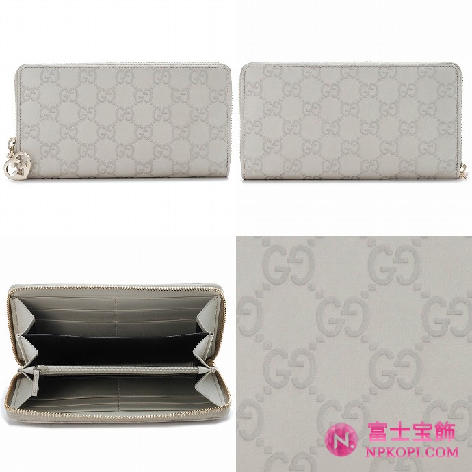 GUCCI/グッチ 2012年春夏新作LOVELYハートディテールラウンドファスナー長財布 282477 AA61G 9022